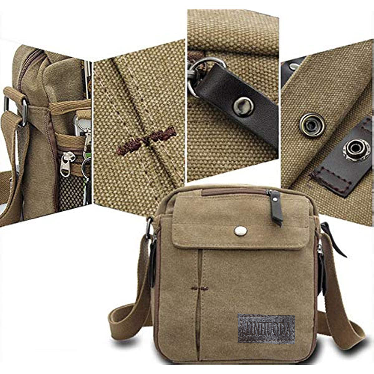 Casual Vintage Canvas Backpack - Multi-Pocket Duffel with Large Capacity