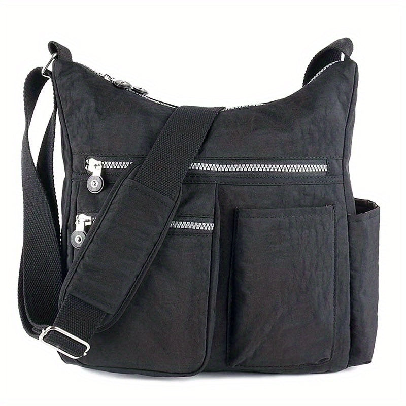 Waterproof Crossbody Bag - Anti-Theft RFID Pocket, Durable Nylon Messenger Bag